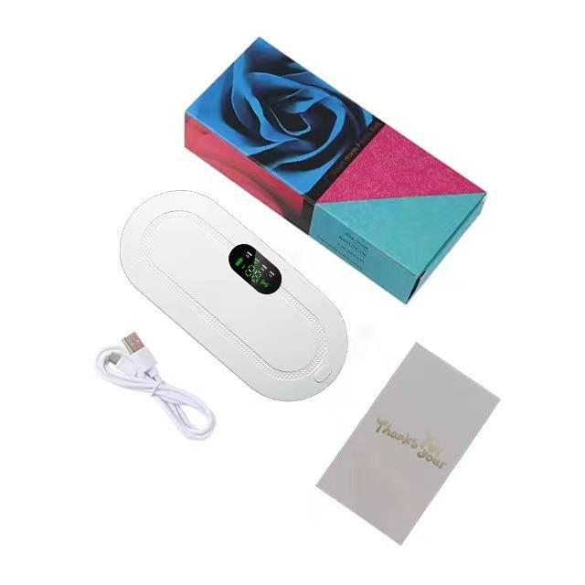 Перезаряжаемый цифровой пояс для согревания матки для девочек: Тепло, массаж и защита талии для облегчения дисменореи