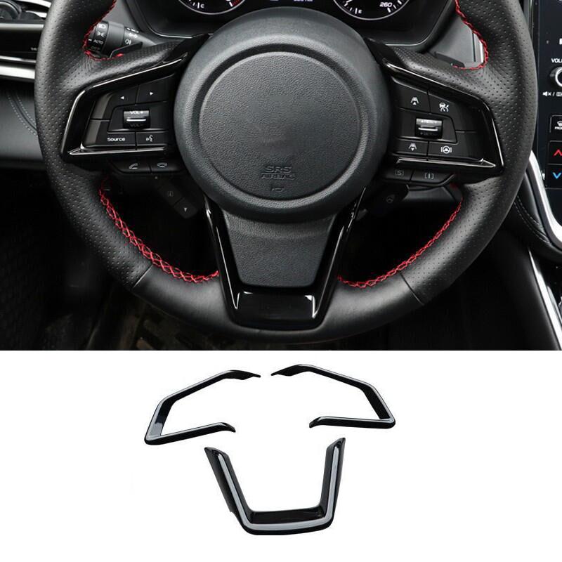 For Subaru Forester SK XV Crosstrek GT Outback Legacy BS BT Steering Wheel Cover Trim Interior Decorative Accessories