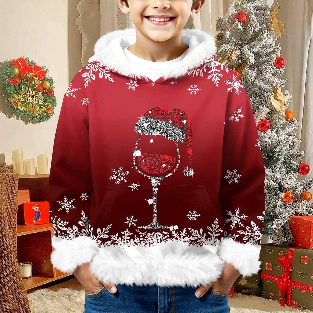 Children's Sweatshirt Girls Boys Long Sleeve Lightweight Casual Hoodie Loose Comfortable Sweatshirt