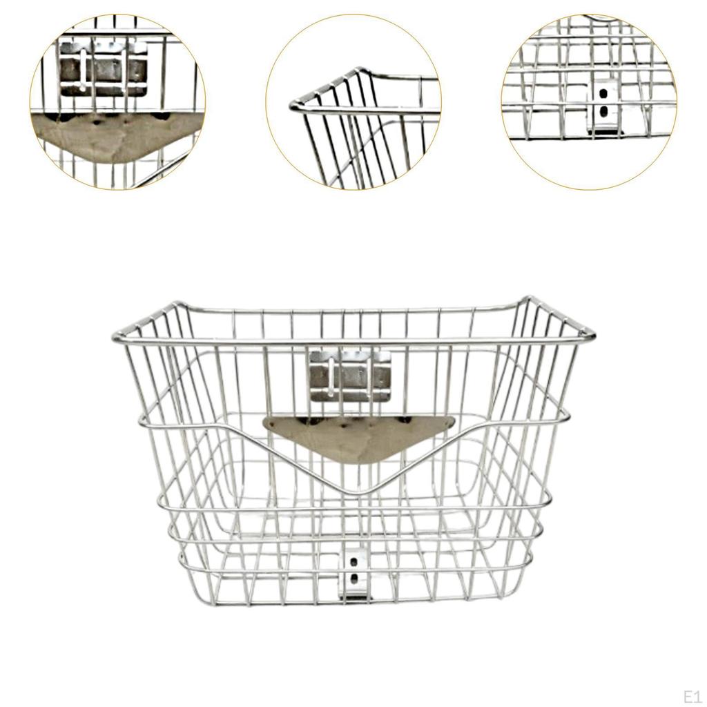 Bike Front Basket, Cargo Rack, Cycling Accessories Stable Structure Sturdy Simple Easy to Install