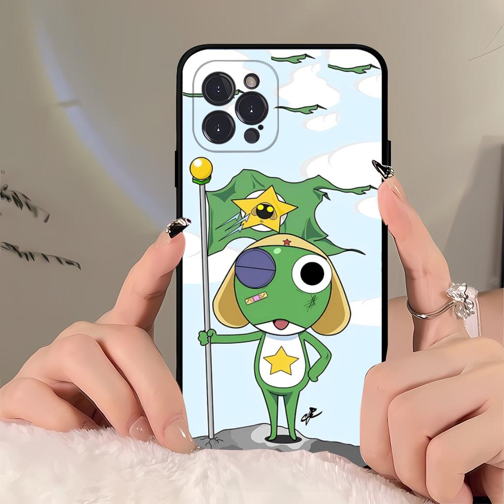 Cartoon Keroro Gunsou Frog Phone Case For iPhone 16 15 14 11 12 13 Mini Pro XS Max Cover 6 7 8 Plus X Funda Shell