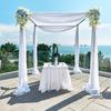 1pc/2pcs 70*550cm Elastic Chiffon Arch  Drapery For Wedding Decoration Stage Background Cloth Gauze