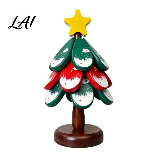 Foldable Pot Holder Christmas Tree Wooden Trivets Durable Pine Wood Potholders with Storage Stand Space Saving Kitchen Decor Heat Resistant