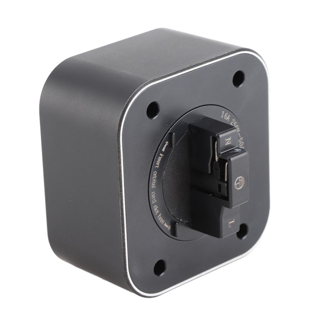 Силовая трековая розетка 16А Интерфейс Квадратная Накладная Удлинительная рейка Розетка с индикаторной лампой