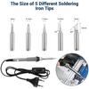 Электрический паяльник 80 Вт, подставка для пистолета, набор пинцетов, сварочные инструменты для припоя