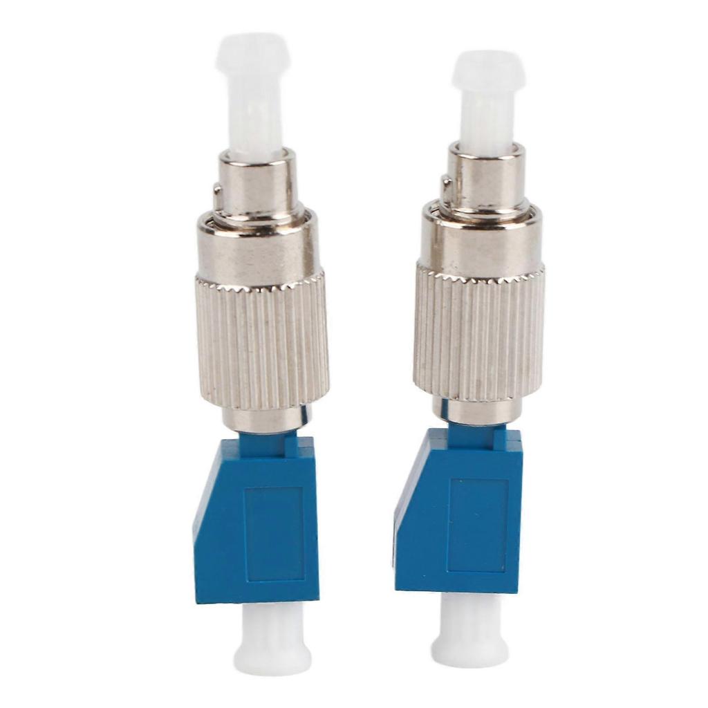 2 Pcs Fiber Adapter High Accuracy FC Male to LC Female Hybrid Optical Fiber Convertor Compatible with Visual Fault Locator