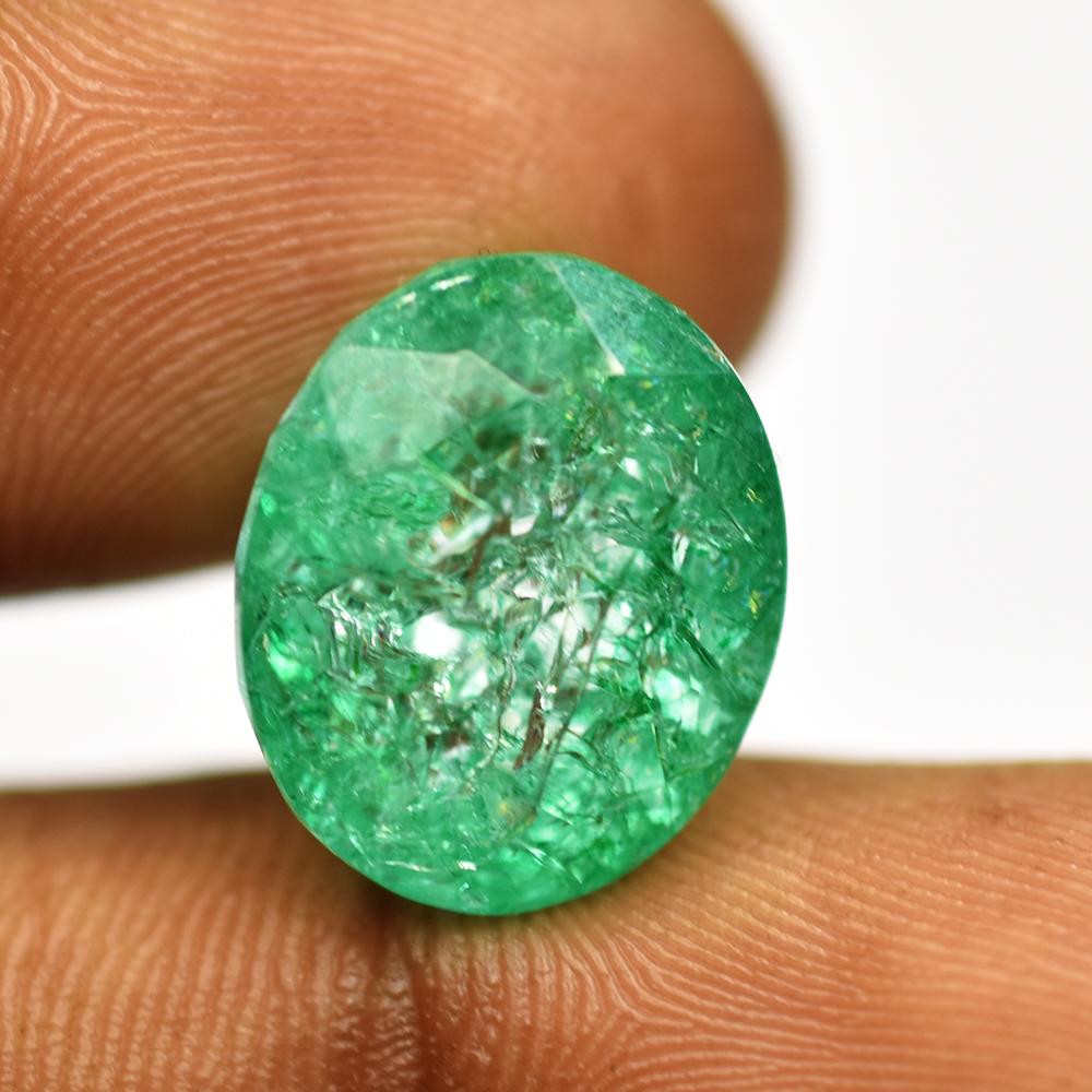 Emerald GREEN Oval Cut 15.70 Ct Natural Loose Gemstone For Jewelry
