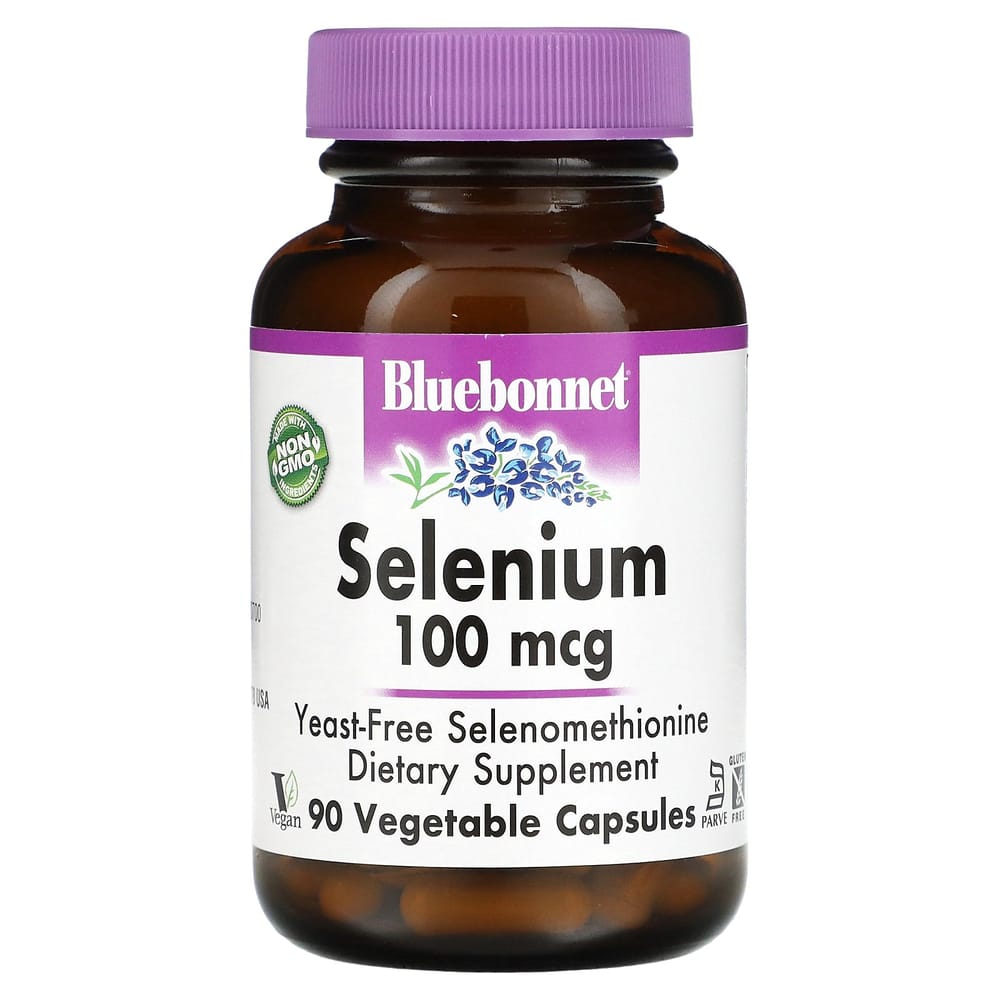 Bluebonnet Nutrition Селен 100 мкг, растительные капсулы, 90 штук