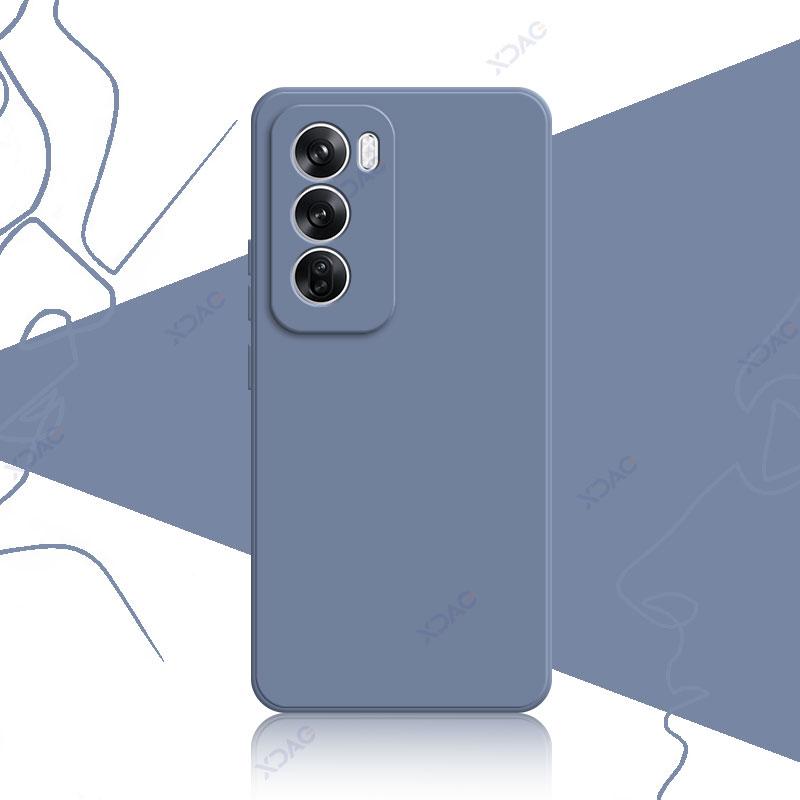 Чехол для мобильного телефона OPPO Reno 12 Pro Reno12Pro OPPOReno Reno12 12Pro 5G Мягкий роскошный квадратный жидкий силиконовый чехол на заднюю панель