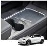Накладка на центральную консоль из настоящего углеволокна для Tesla Model 3 Y 2023 2022 Сухое углеволокно Глянцевая панель управления Салон автомобиля