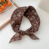 60cm Flower Print Cotton Bandanas Square Scarf Women Girls Headband Accessories Hairscarf Hairscarf