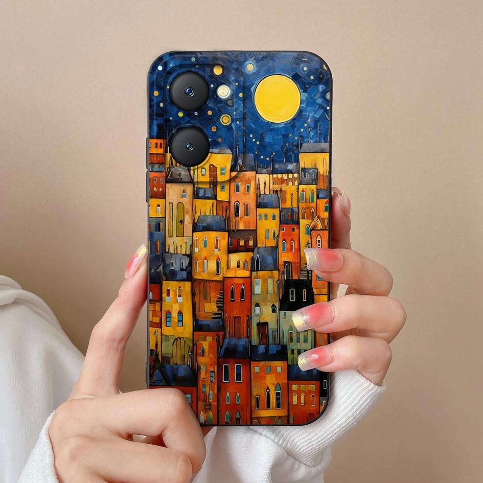Противоударный чехол для Vivo Y03 Y17S Y19S Y27 Y28 Y36 Y38 Y78 Plus T3 T3X 4G 5G Маленький цветочный узор Мягкая силиконовая защита камеры для Vivo Capas