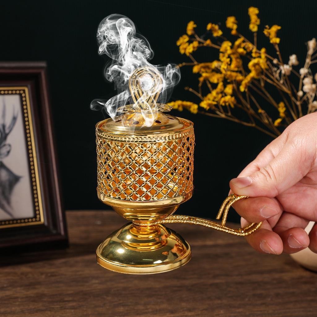 Угольный аромакуритель с подставкой для благовоний Праздничное собрание Ручной декоративный реквизит Ремесленный реквизит