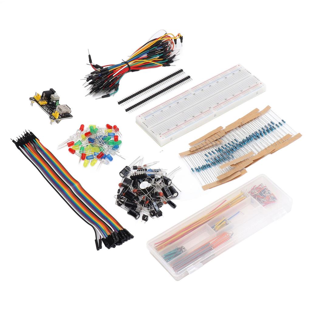 Electronics Component Kit Starter Fun Assortment with 830 Tie Points Breadboard for R3