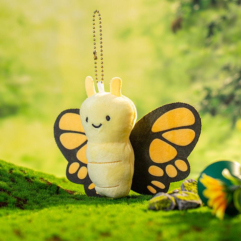 15Cm Adorable Insect Series Plush Doll Pendant Toy Cute Butterfly Parrot Snail Horse Cockroach Plush Pendant Gift Decor Gifts