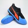 One 19.3 Round Toe Lace-Up Genuine Leather TT (Rubber Studs) Artificial Turf Cowhide Soccer Shoes Men Soccer Shoes Blue Black 105489-01