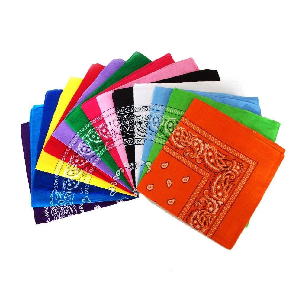 Sports Supplies Handkerchief Headwear Printed Square Scarves Wristband Hair Band Paisley Bandana