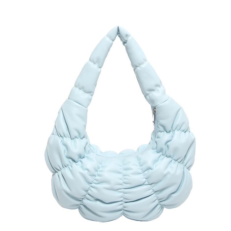 Korean High-end Sense Large-capacity Pleated Cloud Bag 2025 Autumn New Light and Versatile Casual Dumpling Armpit Bag