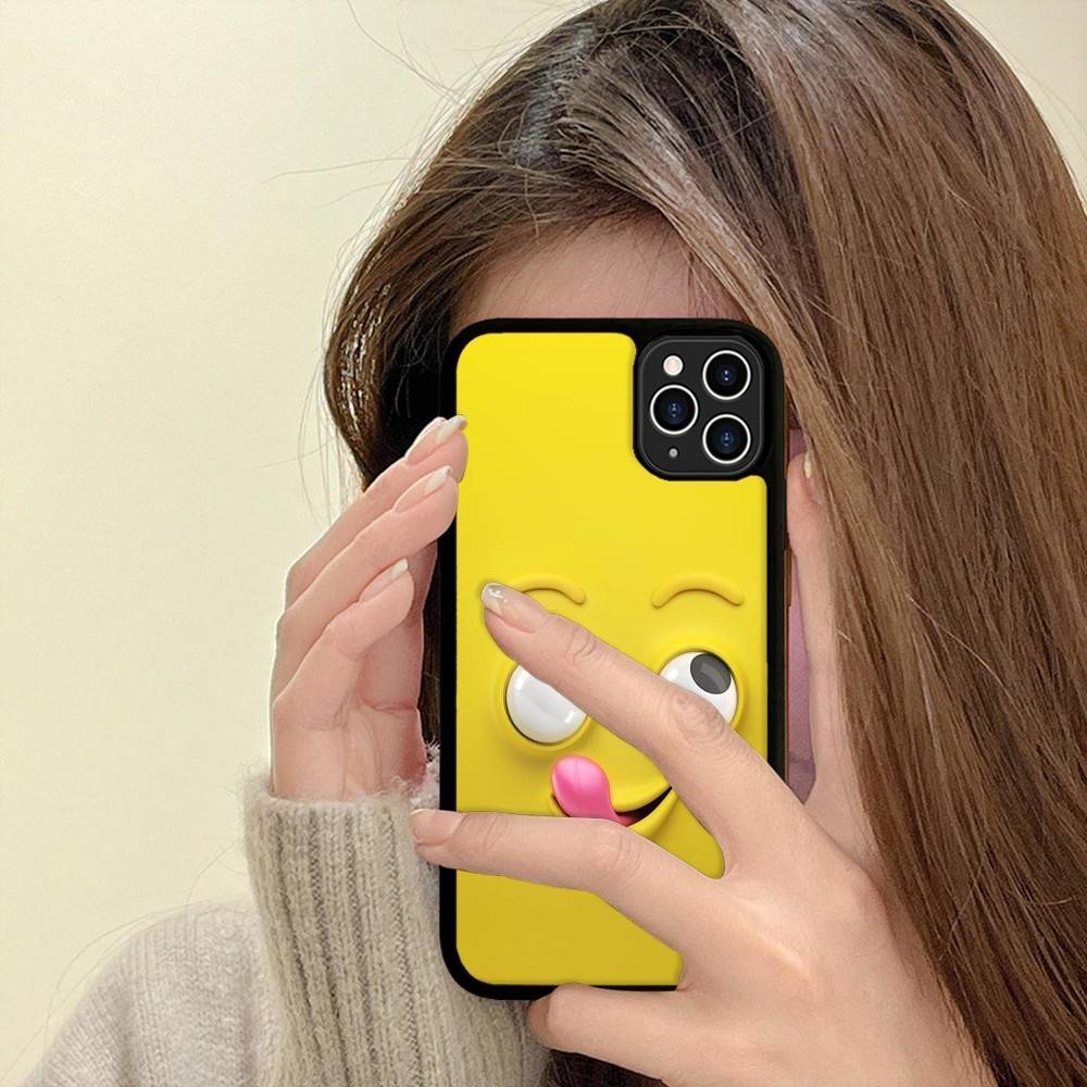 Смешное лицо Для IPhone 17 16 15 14 13 12 11 Mini Pro Max Plus PC+TPU Задняя крышка для телефона