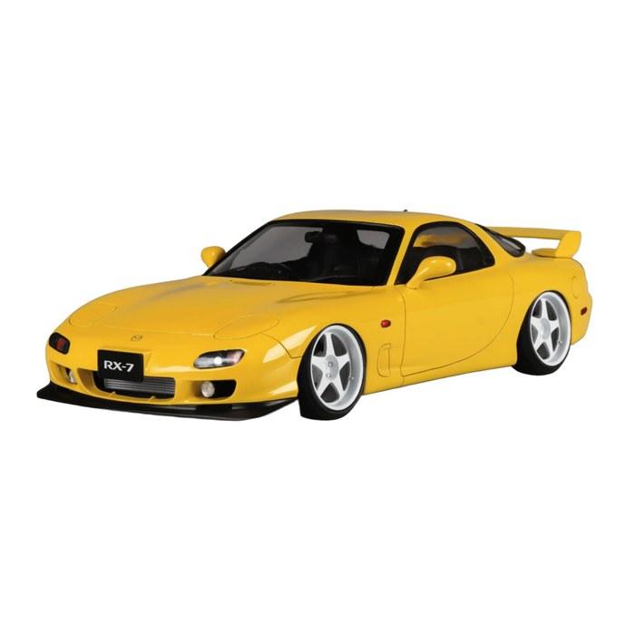 AOSHIMA Тюнингованный автомобиль №103 RX-7 02 Пневмоподвеска Кастом (Mazda) Пластиковый модельный набор в масштабе 1/24