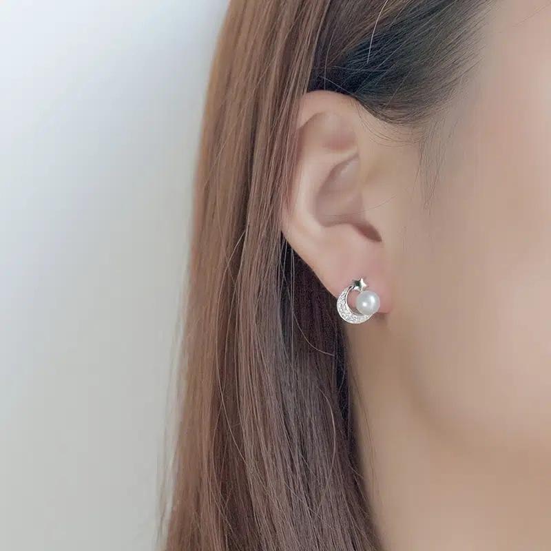 Изысканные серьги со звездой и луной для женщин и невесты, свадебные серьги в подарок