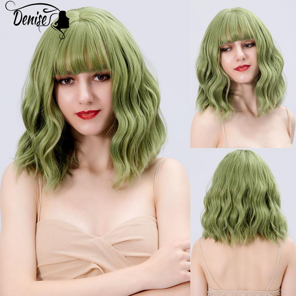 Новый парик для косплея CRUELLA De Vil, полубелый, наполовину черный, синтетические короткие волнистые парики с челкой для женщин, термостойкие натуральные волосы