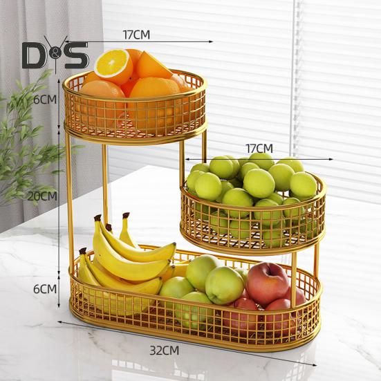 Корзина для фруктов на кухню, многоярусное хранилище, контейнер для хранения, многоярусная фруктовая чаша, проволочная корзина, органайзер для овощей, закусок, картофеля, лука