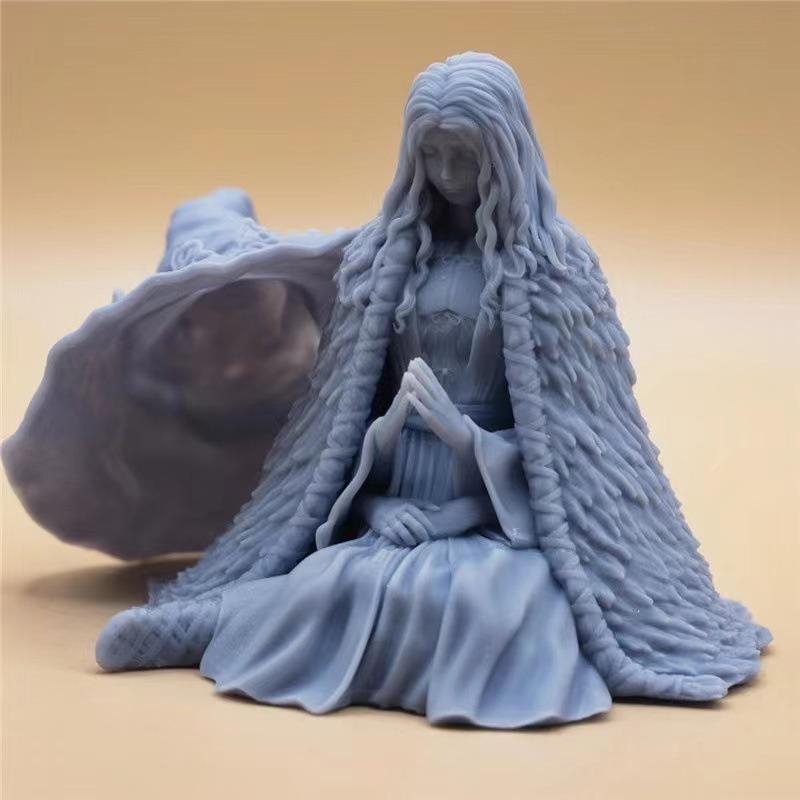 1PC Witch Witch Resin Ornament Elden Ring Design Ornament Ice and Snow Creative Home Design