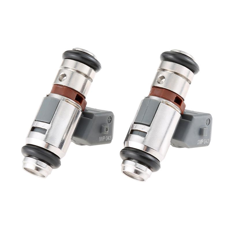 2pcs Auto Fuel Injectors for Harley Davidson Dyna Electra Glide Road King Twin Cam IWP043 27609-01B 28040071A 0539980311 CIN9176