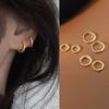 Серьги-кольца из серебра S925 Женские Панк Геометрические Пирсинг хряща Украшения Маленькие Хип-хоп Серьги