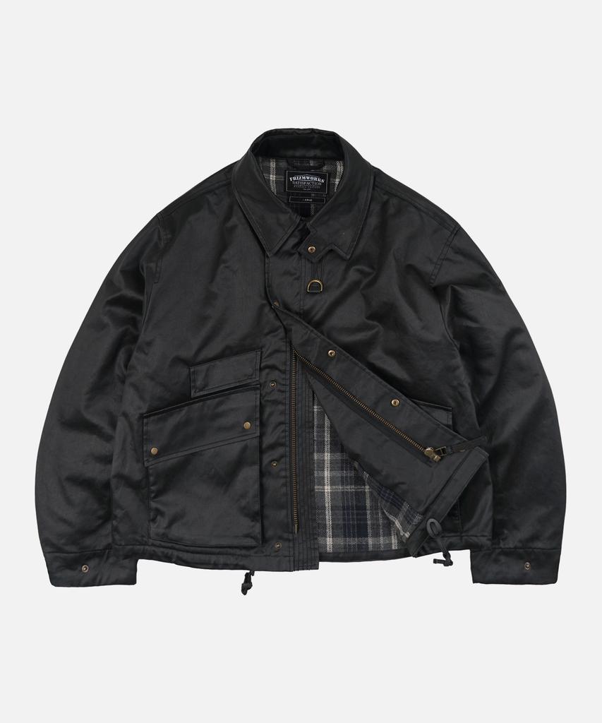 FRIZMWORKS Waxed Cotton Heritage Hunting Jacket _ Black