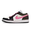 Air Jordan 1 Винтажные Баскетбольные Кроссовки Женские Низкие Черный/Белый/Розовый/Коричневый DC0774-101(Команда1189-)