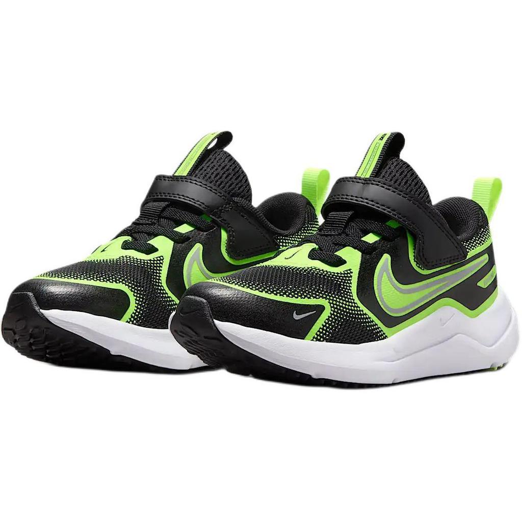 Nike Cosmic Runner Breathable Low top Kids Lifestyle Shoes Black Green Kids' HM4400-005