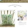 2Pcs 45X45Cm Outdoor Waterproof Green Throw Pillow Cover Spring Decorative Square Pillows Cover Leave Modern Garden Cushion Case