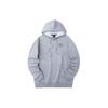 Anta Solid Color Animal Pattern Printed Hooded Fleece Long Sleeve Sweatshirt Men Sweatshirt Gray 152231713R-2