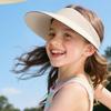 Быстросохнущая детская шляпа от солнца, дышащая, складная, с открытым верхом, модная летняя детская шляпа от солнца, для улицы