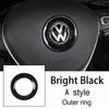 Car Steering Wheel Emblem Sticker Interior Accessories For Volkswagen GTI Polo Golf Passat Scirocco Beetle Tiguan Magotan