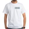 CafePress Футболка с принтом «Ешь, спи, физика», белая, мужская, 100% хлопок, классическая белая футболка с графикой