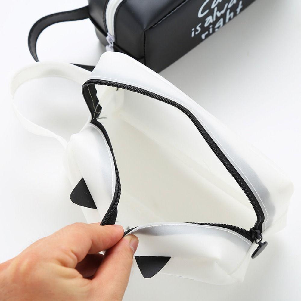 Многофункциональная сумка для хранения с милым мультяшным принтом и застежкой-молнией, канцелярская сумка для карандашей, подарки