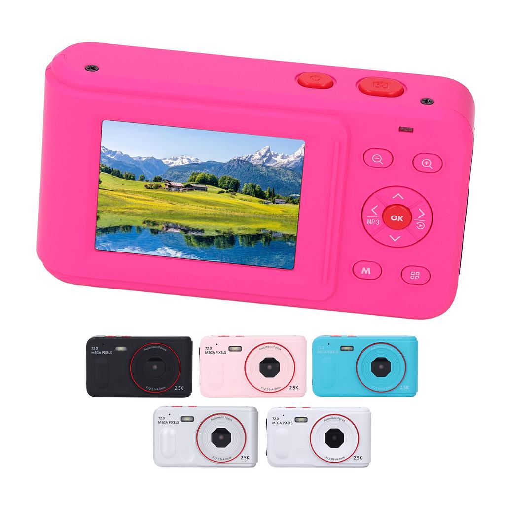 Цифровая камера 72MP 2.5K 16x Zoom Auto Focus Anti Shake 2.4-дюймовый экран портативная компактная камера для 