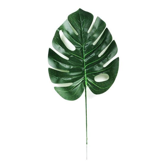 2Pcs Artificial Tropical Monstera Leaves Wedding Party Home Table Decoration