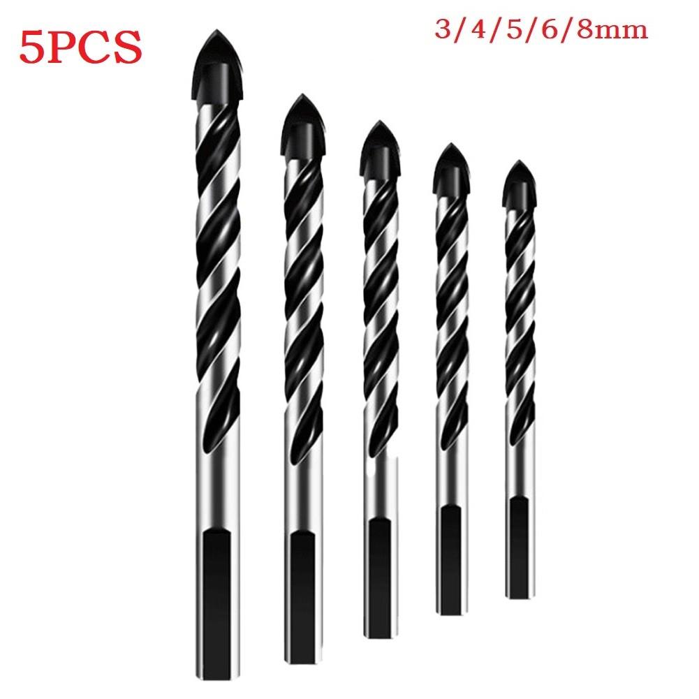 Triangular Shape Handle 5PCS Drill Bits Wood 3/4/5/6/6mm Brick