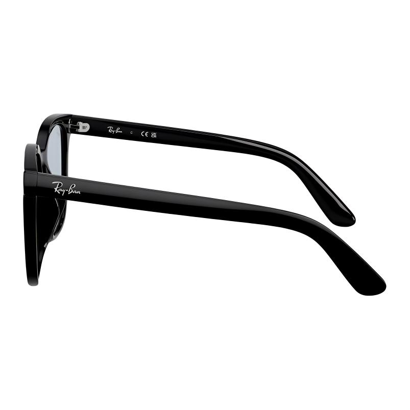 Солнцезащитные очки RayBan с логотипом бренда, квадратные, женские, черные