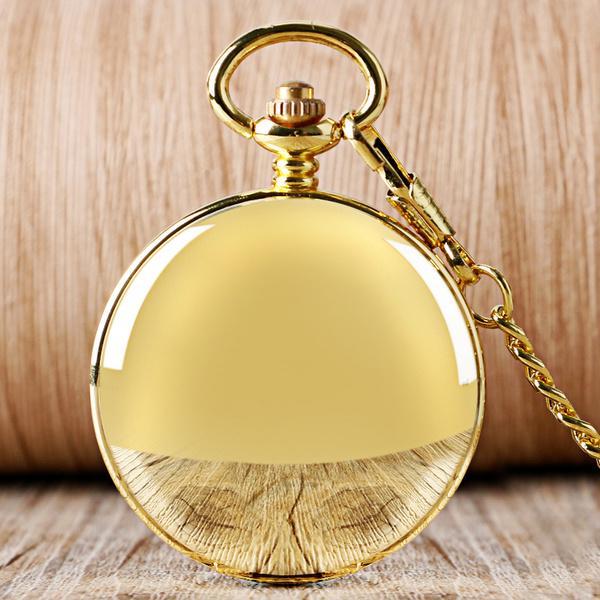 Мужские карманные часы на цепочке, в винтажном стиле