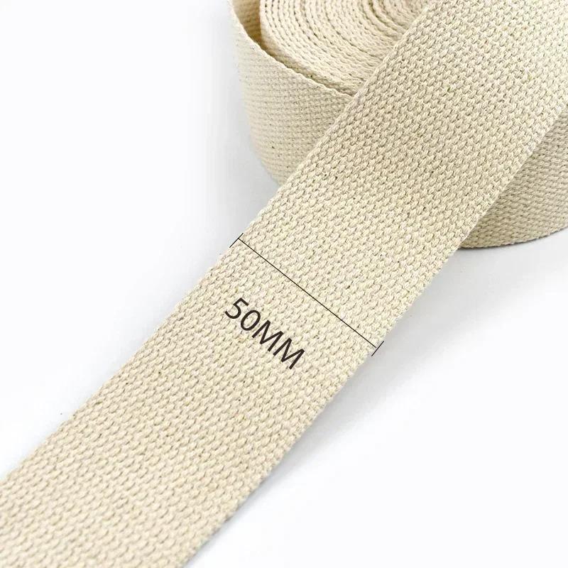 2/5/10M Meetee 10-50 мм Бежевая Хлопковая Лента 1,5 мм Толщины Холщовая Ленточка для Сумок Ремень Одежды DIY Швейная Лента Аксессуары