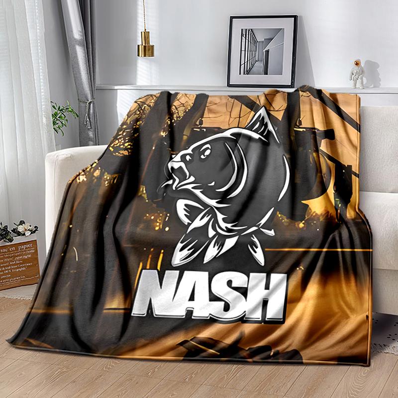 1pc Blanket Nash Tackle1 Print Design, Lightweight Blanket for Sofa, Bed- Soft &Warm, Gift for All Seasons like Christmas, Halloween