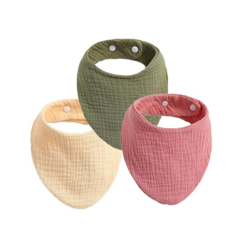 3 ШТ/5 ШТ Муслиновые слюнявчики Детское полотенце для лица Мочалка Слюнявчики для малышей Шарф на шею для малышей Детские вещи Дропшиппинг