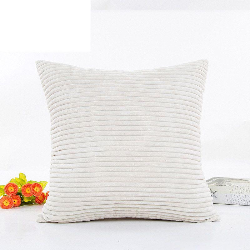 Cozy Supersoft Striped Corduroy Cushion Cover For Your Stylish Sofa