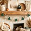Non-Woven Fabric Crochet Garland Acrylic Fiberd Holiday Banner  Holiday Decor
