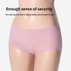 Fashionable Women's Mid-rise Breathable Butt-lifting Plain Cotton Large Size Triangle Panties